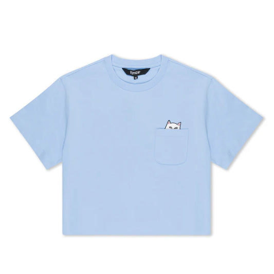 BLUSA LORD NERMAL CROPPED BABY POCKET (LIGHT BLUE)