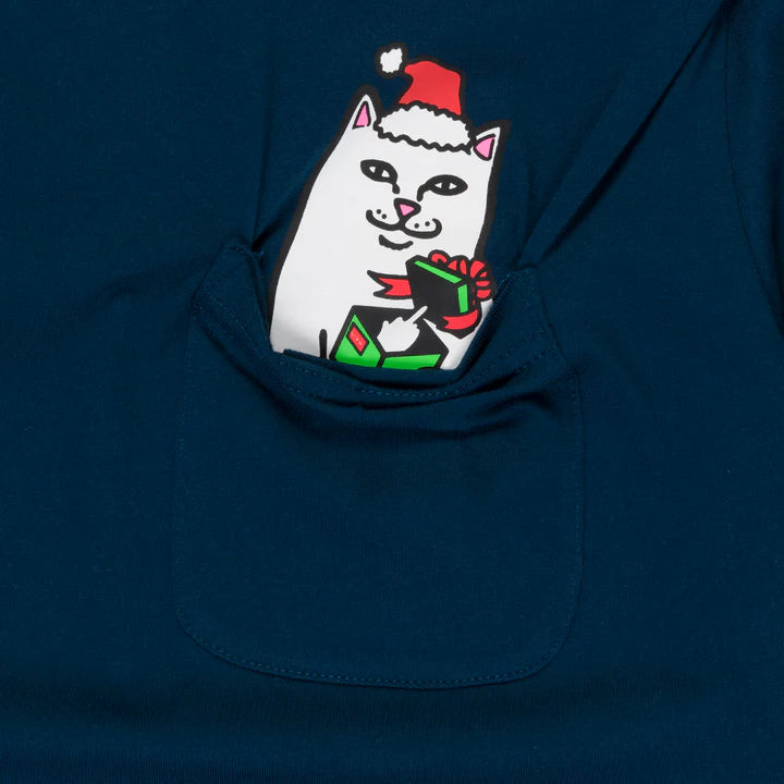 PLAYERA SECRET SANTA POCKET (NAVY)