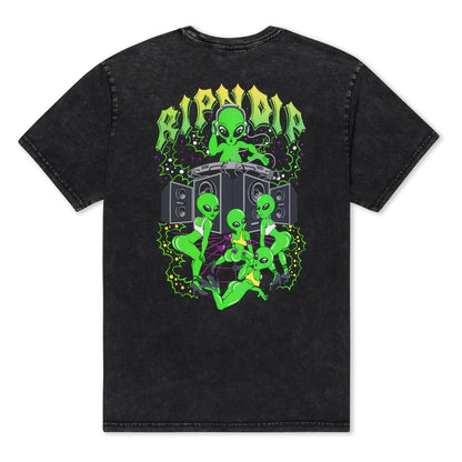 PLAYERA GALACTIC DANCE FLOOR (BLACK MINERAL WASH)