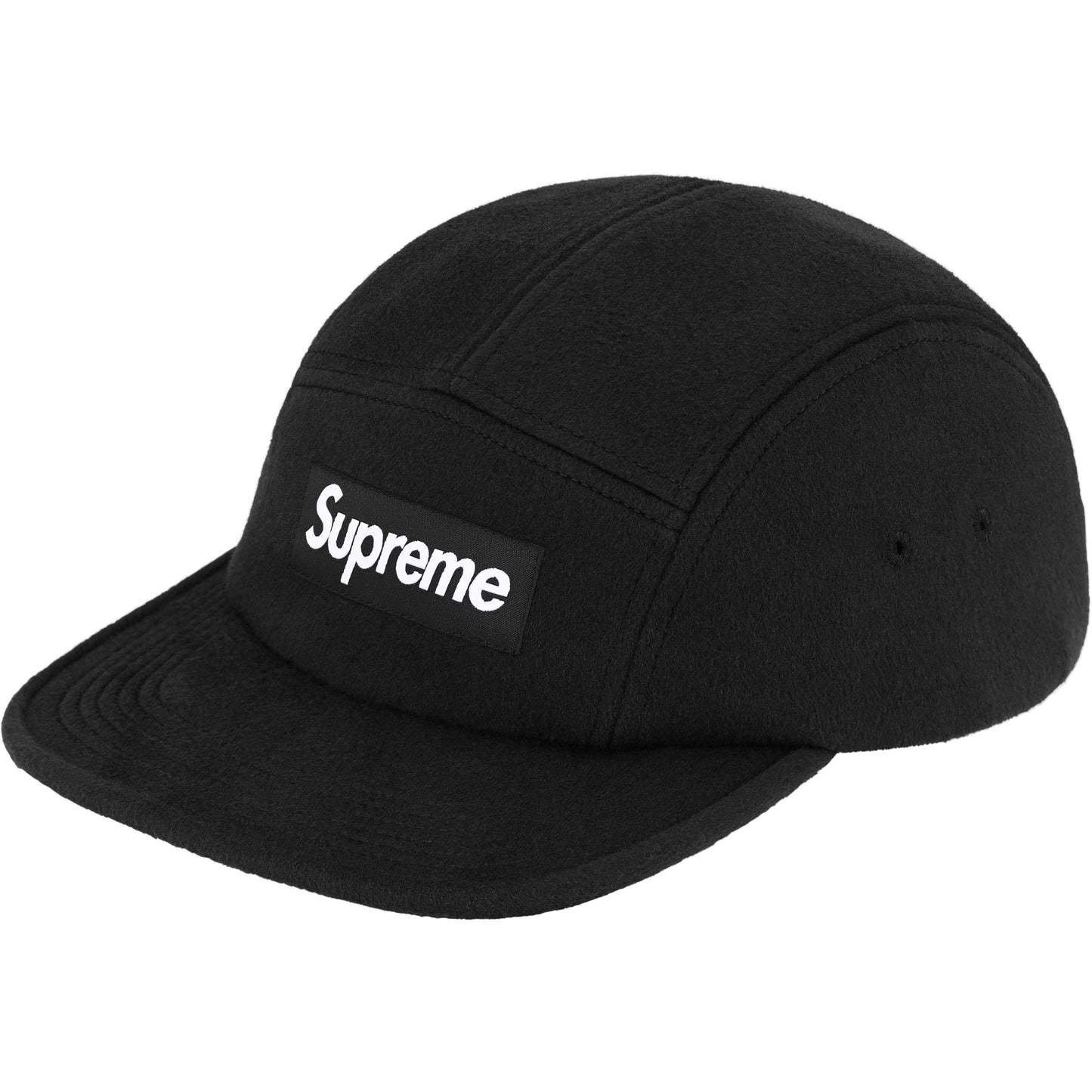 GORRA SUPREME WOOL CAMP (Negro)