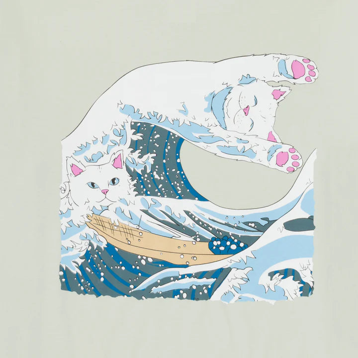 PLAYERA GREAT WAVE (SAGE)