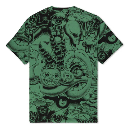 Playera Dark Twisted Fantasy (Olive/Black)