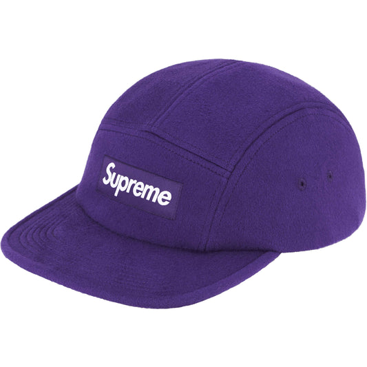 GORRA SUPREME WOOL CAMP (Morado)