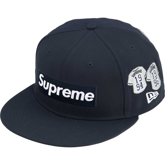 Gorra Supreme Jerseys Box Logo New Era (Negro)