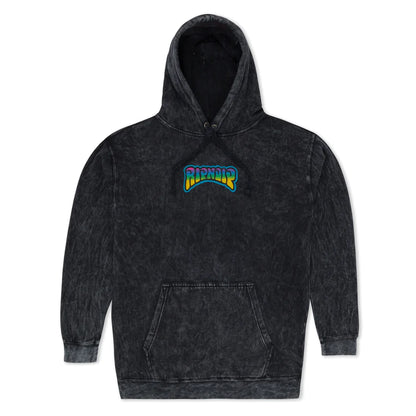 HOODIE Psychedelic Garden (Negro Mineral Wash)