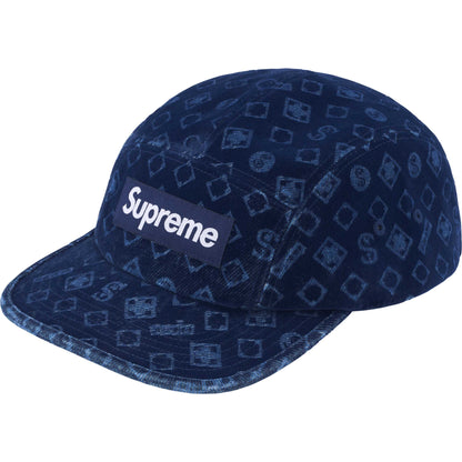 GORRA SUPREME FLOCKED DENIM