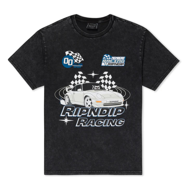 PLAYERA RIPNRACE (NEGRO WASH)