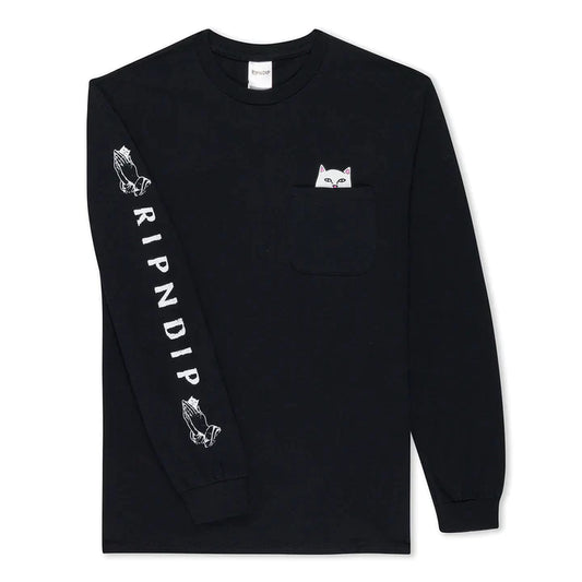 Playera Lord Nermal Pocket L/S (Negro)