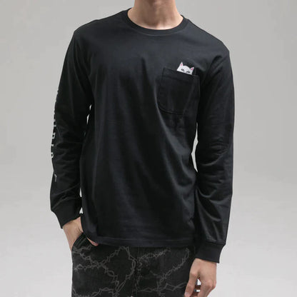 Playera Lord Nermal Pocket L/S (Negro)